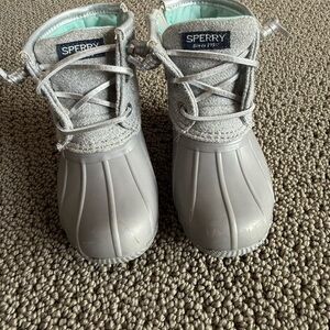 Sperry Kids Gray Duck Boots